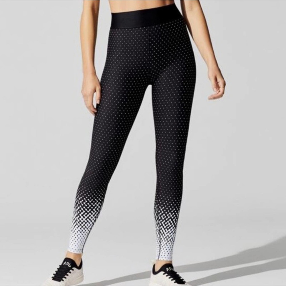 Carbon38 Ona Fluid high rise ombré dot leggings